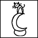 Chat sur lune 